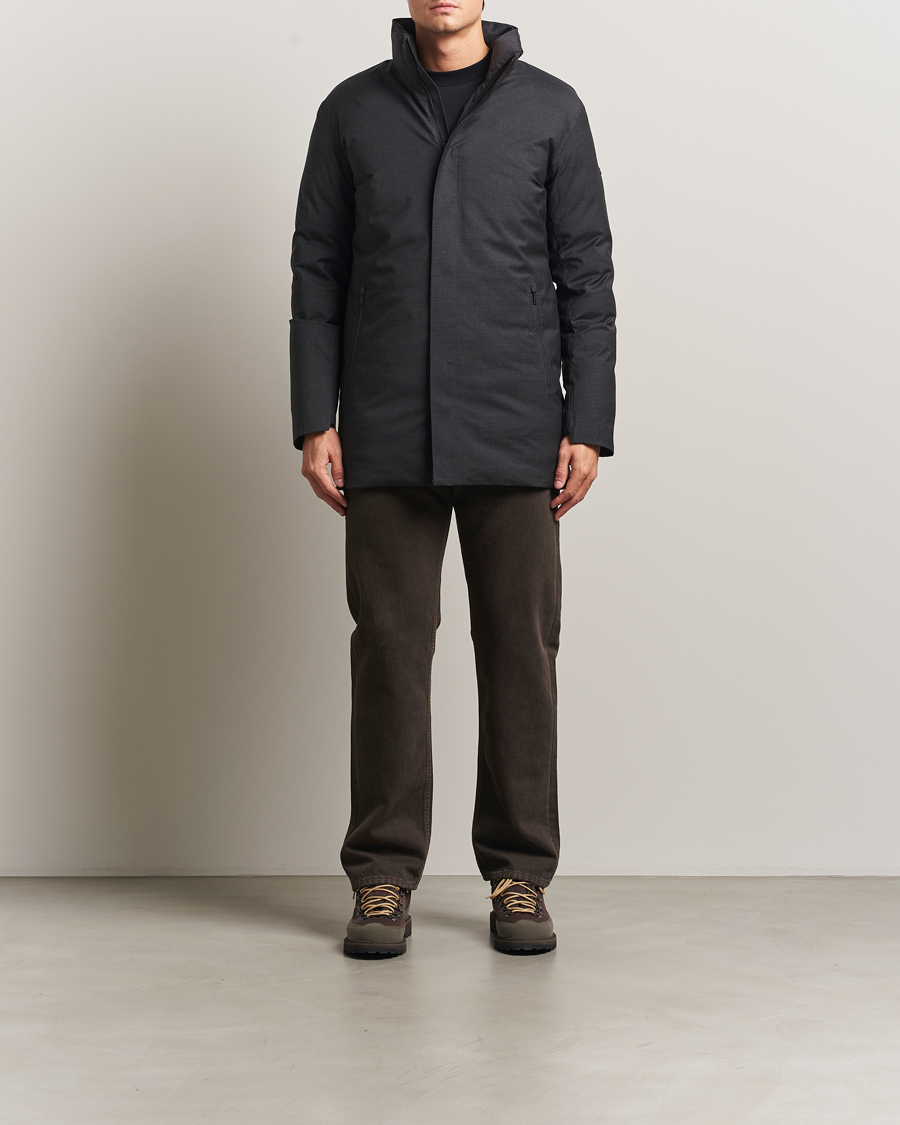 Hombres | Abrigos y chaquetas | Scandinavian Edition | Axis Loro Piana Padded Coat Dark Grey Melange