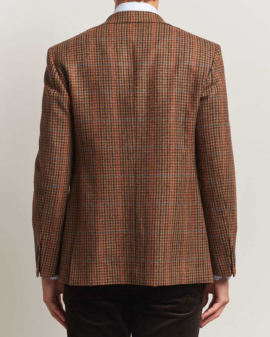 Hombres | Blazers | Walker Slater | Edward Lambswool Dogtooth Blazer Brown