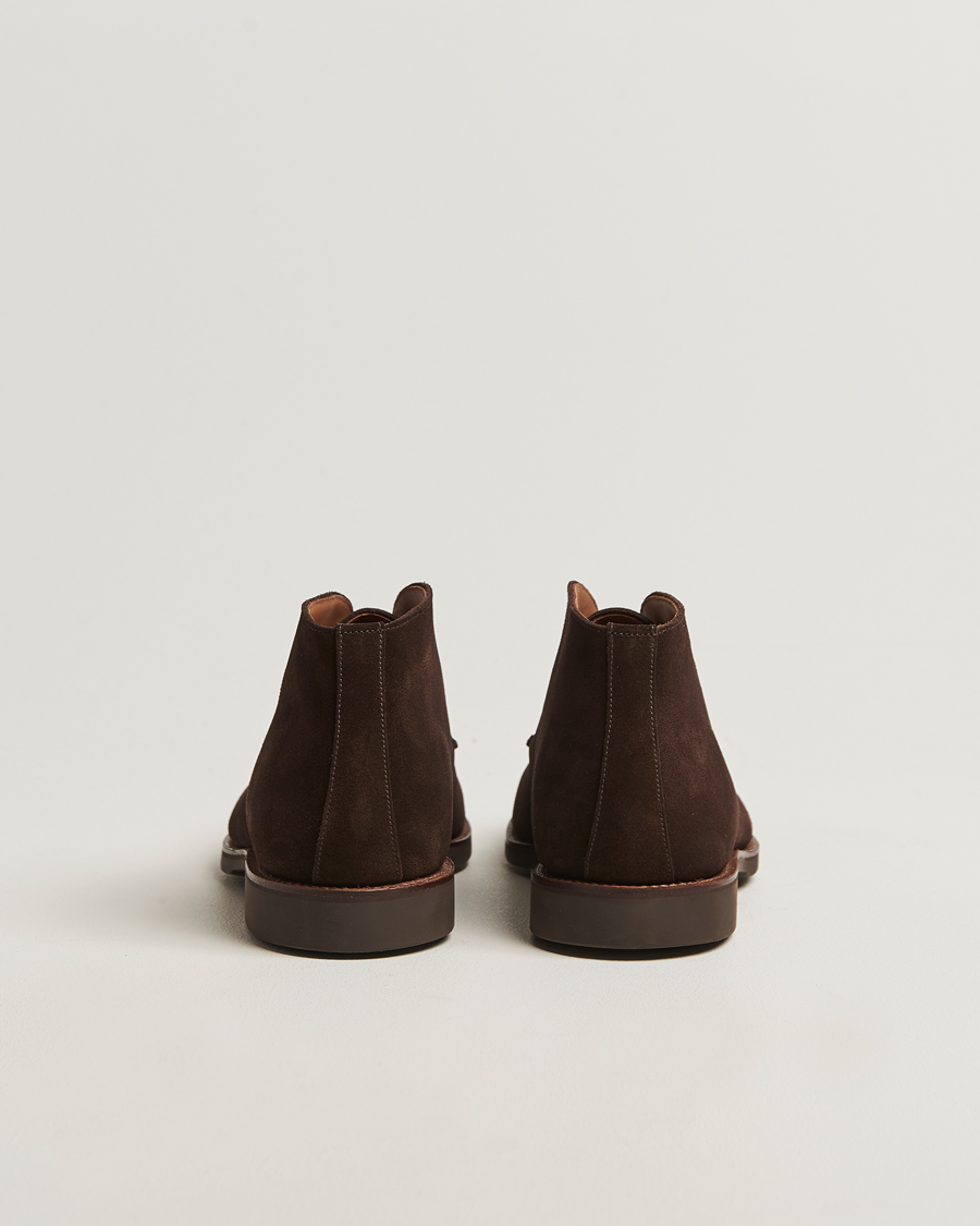Hombres | Botas | Crockett & Jones | Bibury Chukka Boot Dark Brown Suede
