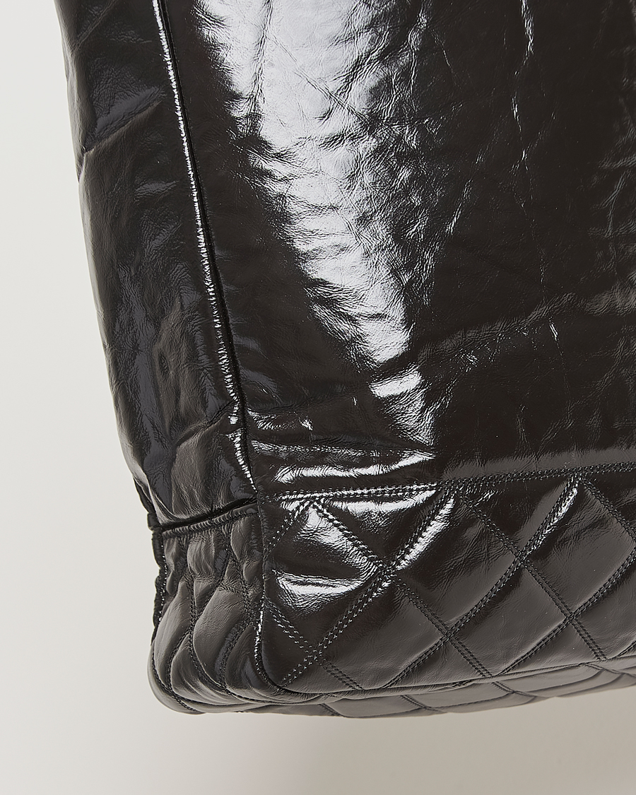 Hombres | Chanel Pre-Owned Chain Tote Bag Black | Chanel Pre-Owned | Chain Tote Bag Black