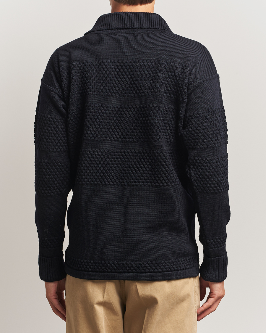 Hombres | Jerséis y prendas de punto | S.N.S. Herning | Fisherman Short Zip Navy Blue