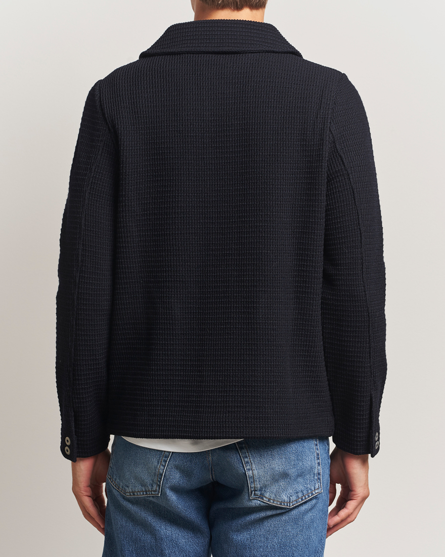 Hombres | Jerséis y prendas de punto | S.N.S. Herning | Wool Chore Jacket Navy