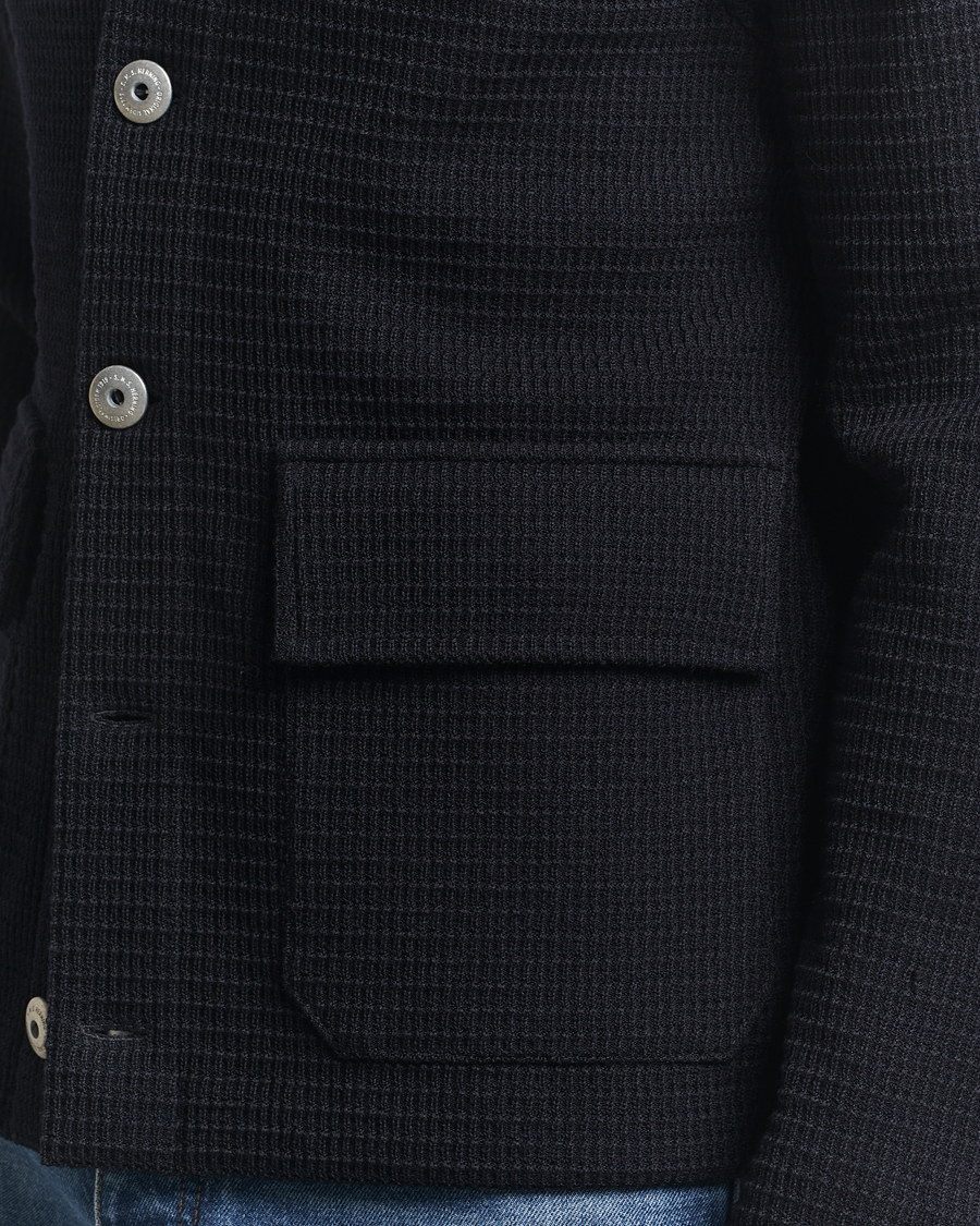 Hombres | Jerséis y prendas de punto | S.N.S. Herning | Wool Chore Jacket Navy