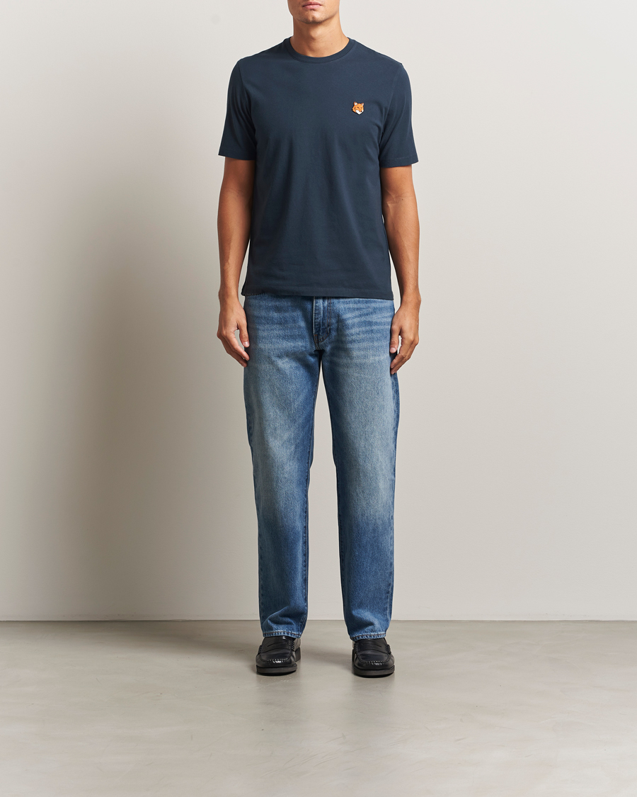 Hombres | Camisetas | Maison Kitsuné | Fox Head T-Shirt Classic Navy