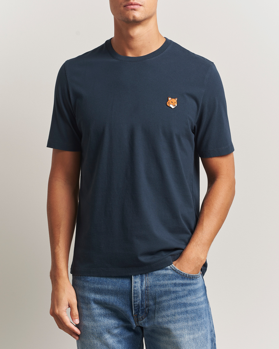 Hombres | Camisetas | Maison Kitsuné | Fox Head T-Shirt Classic Navy