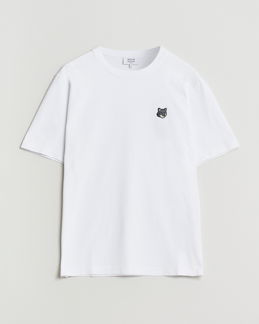Hombres | Camisetas | Maison Kitsuné | Grey Fox Head T-Shirt White