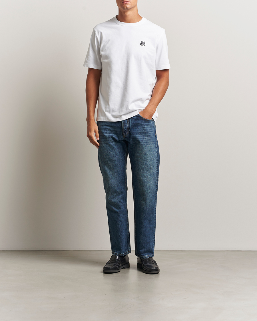 Hombres | Camisetas | Maison Kitsuné | Grey Fox Head T-Shirt White