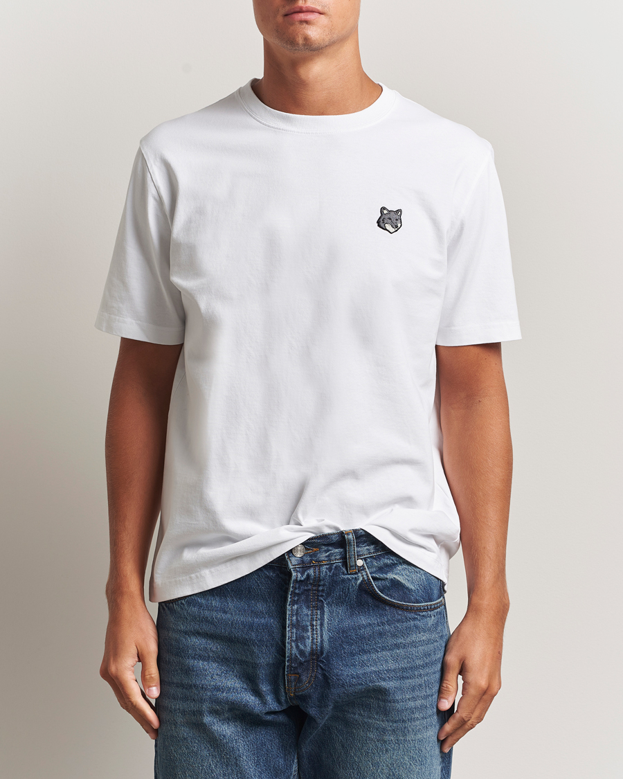 Hombres | Camisetas | Maison Kitsuné | Grey Fox Head T-Shirt White
