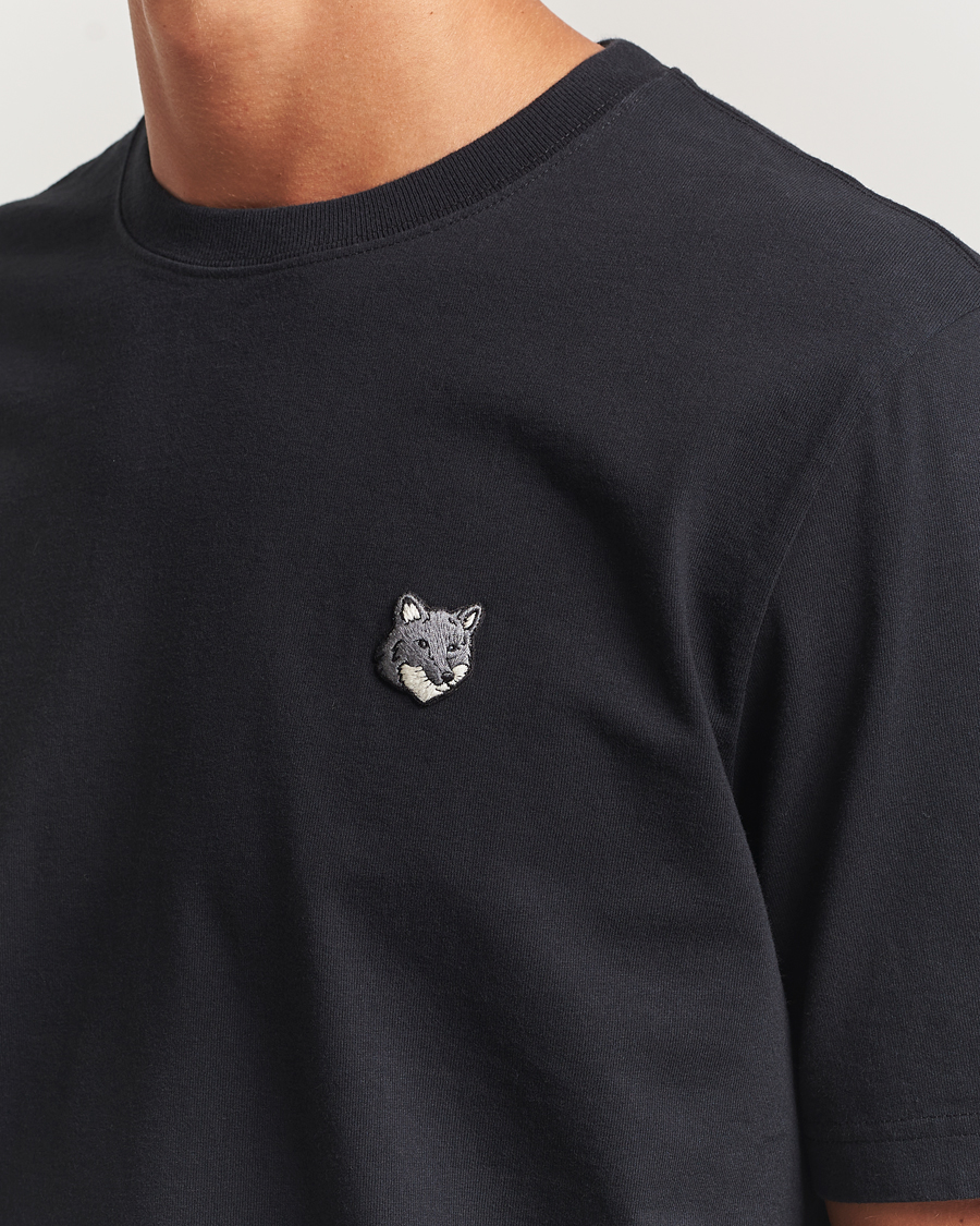 Hombres | Camisetas | Maison Kitsuné | Grey Fox Head T-Shirt Black