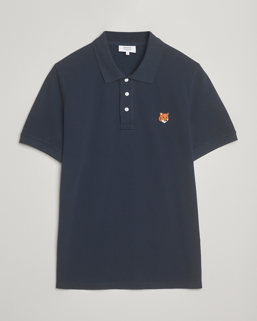 Hombres | Polos | Maison Kitsuné | Fox Head Polo Classic Navy