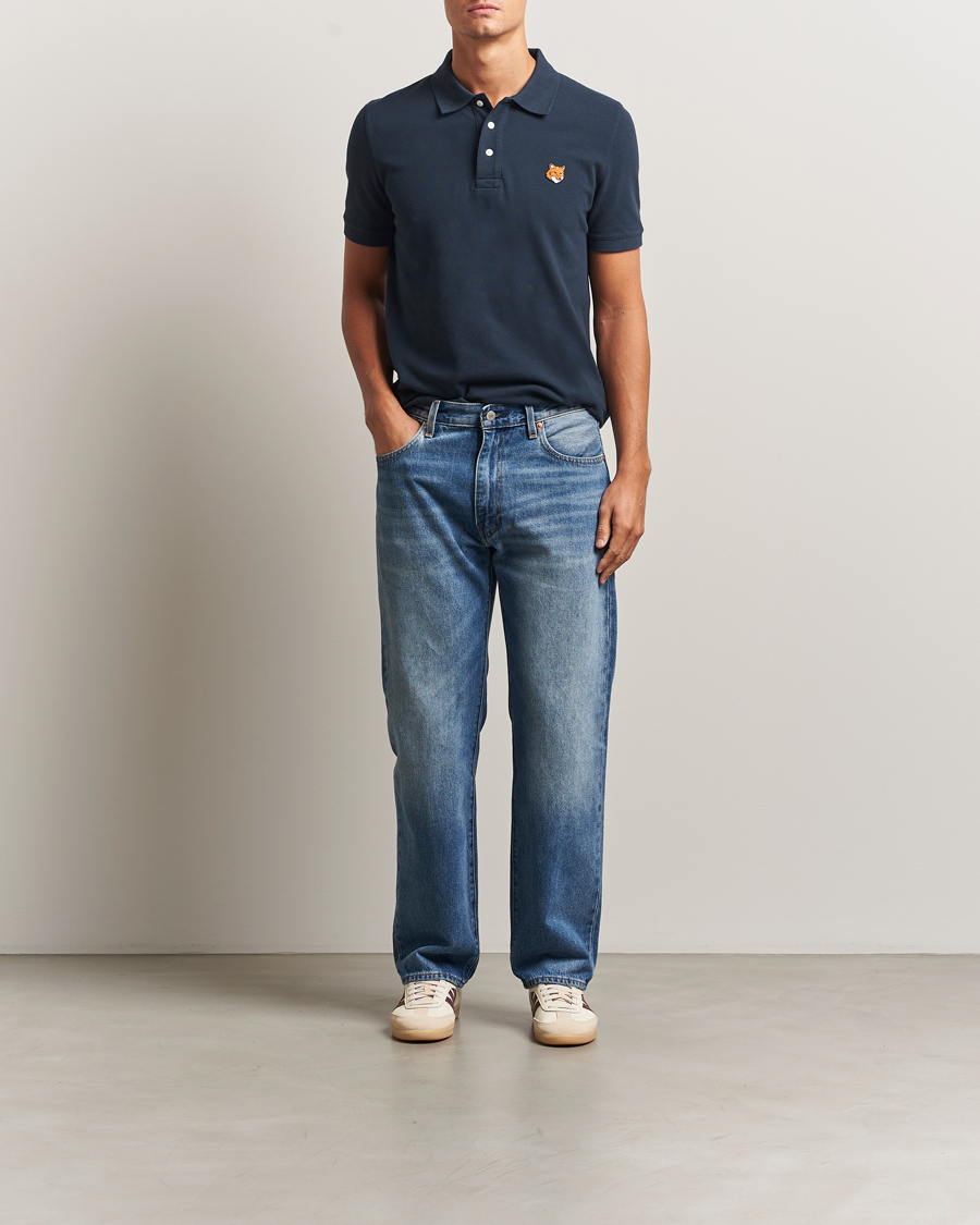 Hombres | Polos | Maison Kitsuné | Fox Head Polo Classic Navy