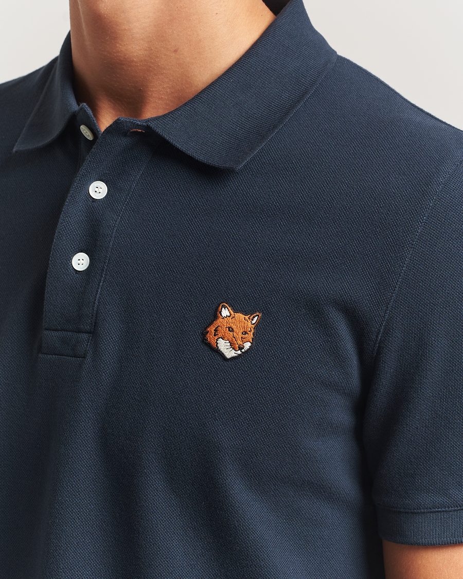 Hombres | Polos | Maison Kitsuné | Fox Head Polo Classic Navy