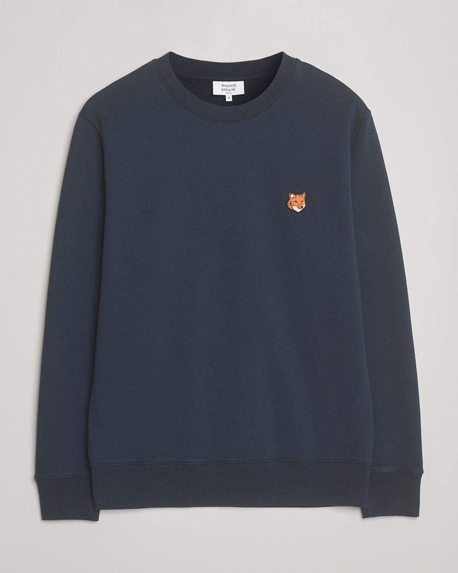 Hombres | Jerséis y prendas de punto | Maison Kitsuné | Fox Head Sweatshirt Classic Navy