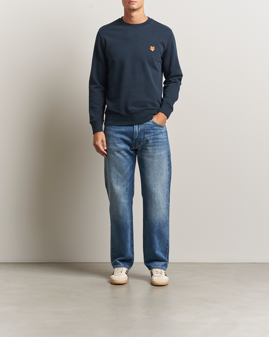 Hombres | Jerséis y prendas de punto | Maison Kitsuné | Fox Head Sweatshirt Classic Navy