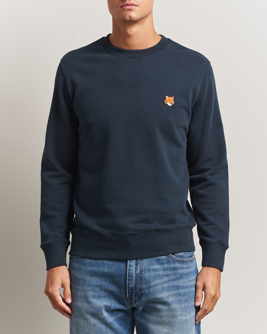 Hombres | Jerséis y prendas de punto | Maison Kitsuné | Fox Head Sweatshirt Classic Navy