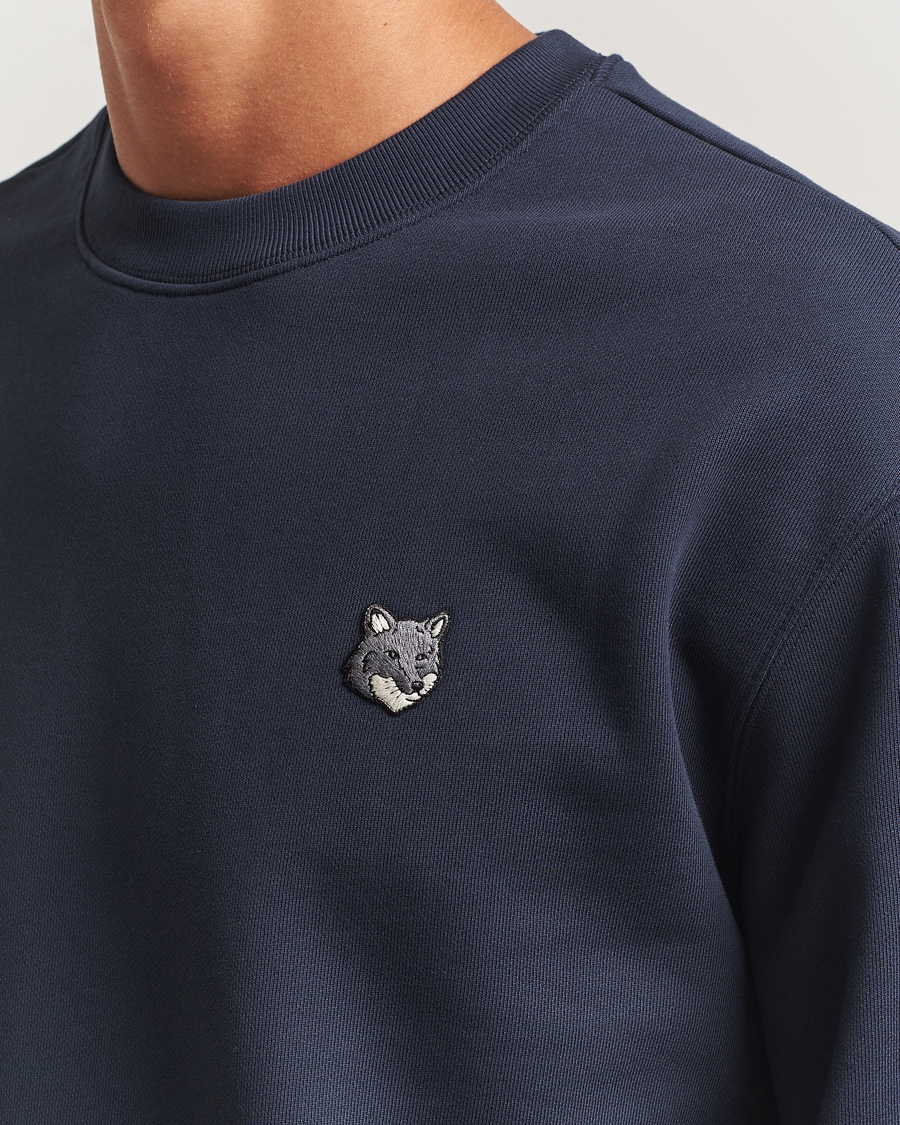 Hombres | Jerséis y prendas de punto | Maison Kitsuné | Grey Fox Head Sweatshirt Classic Navy