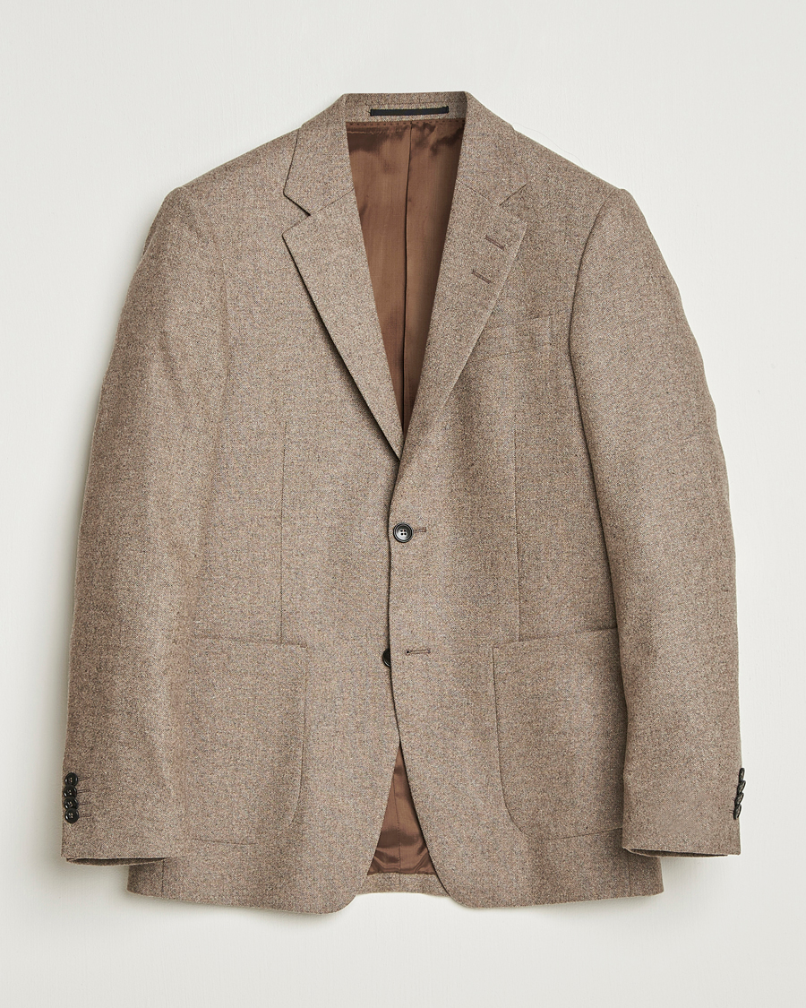 Hombres | Blazers | Tiger of Sweden | Justin Brushed Wool Blazer Burlywood
