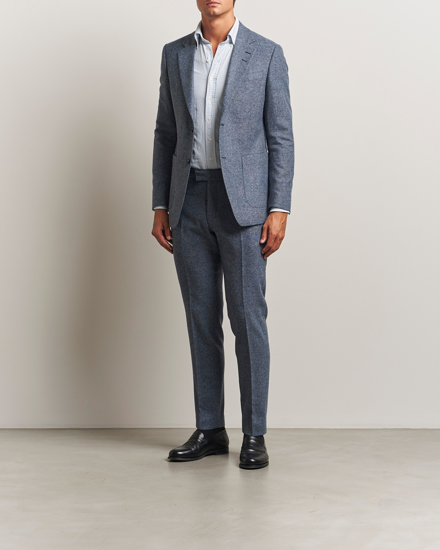 Hombres | Pantalones | Tiger of Sweden | Tenuta Brushed Wool Trousers Space View