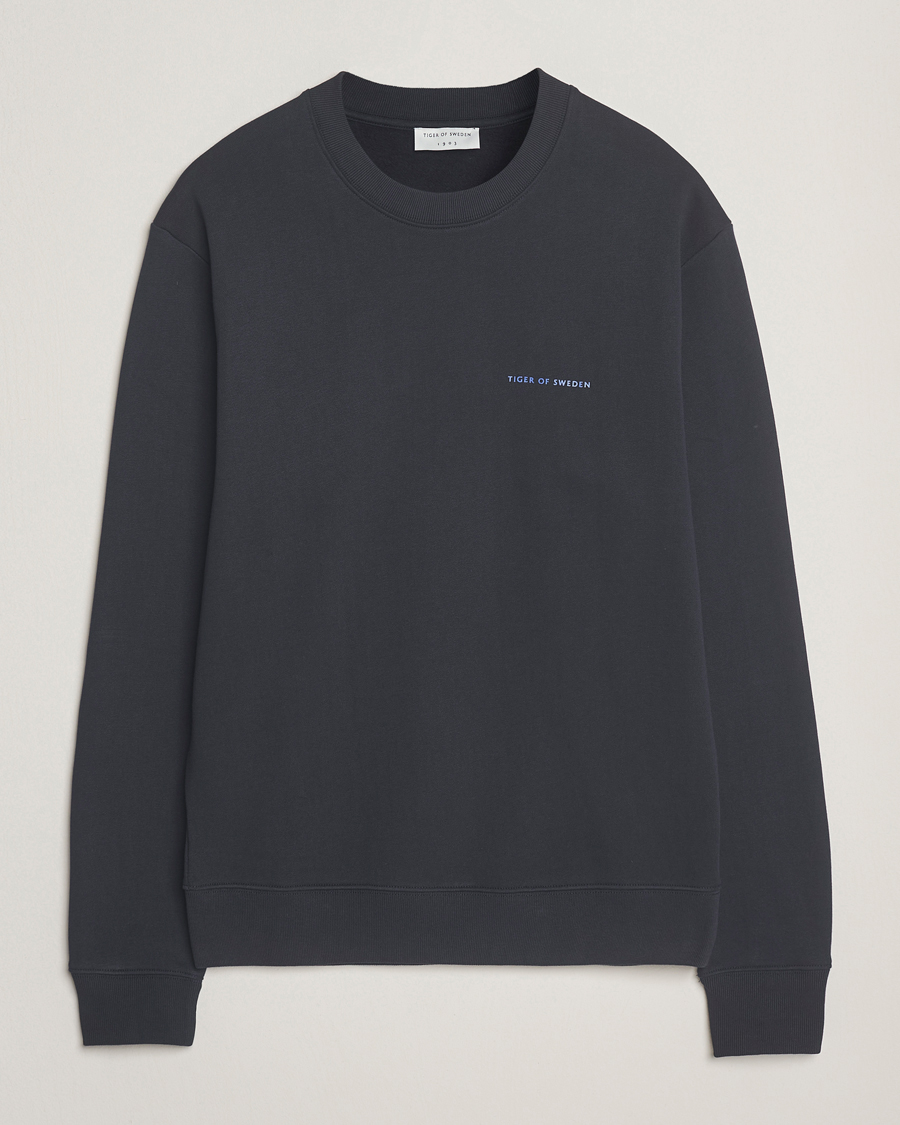 Hombres | Jerséis y prendas de punto | Tiger of Sweden | Emerson Crew Neck Sweatshirt Light Ink