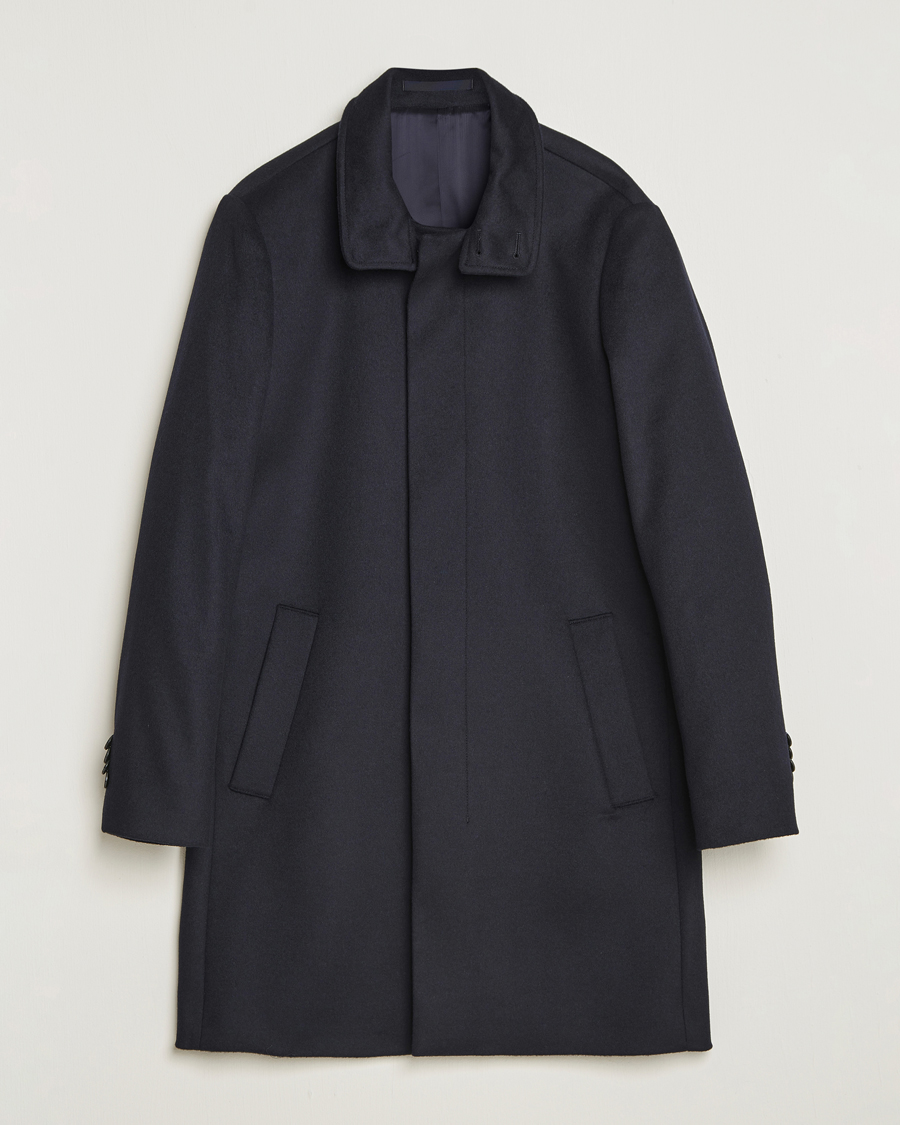 Hombres | Abrigos y chaquetas | Tiger of Sweden | Aleric Wool/Cashmere Stand Up Coat Light Ink