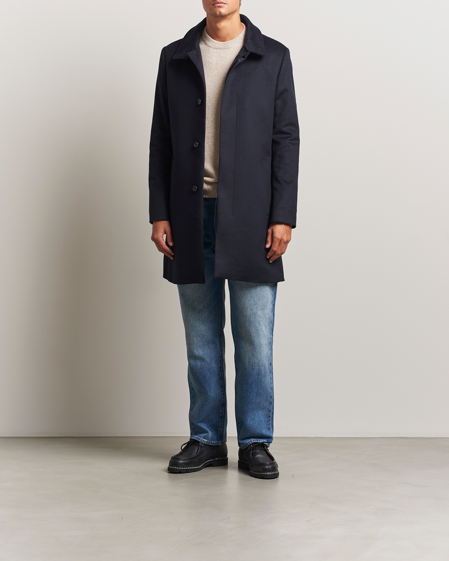 Hombres | Abrigos y chaquetas | Tiger of Sweden | Aleric Wool/Cashmere Stand Up Coat Light Ink