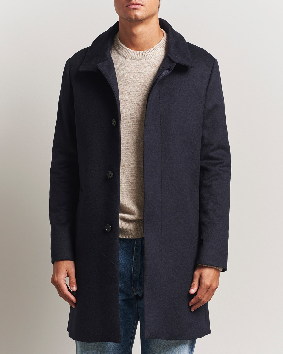 Hombres | Abrigos y chaquetas | Tiger of Sweden | Aleric Wool/Cashmere Stand Up Coat Light Ink
