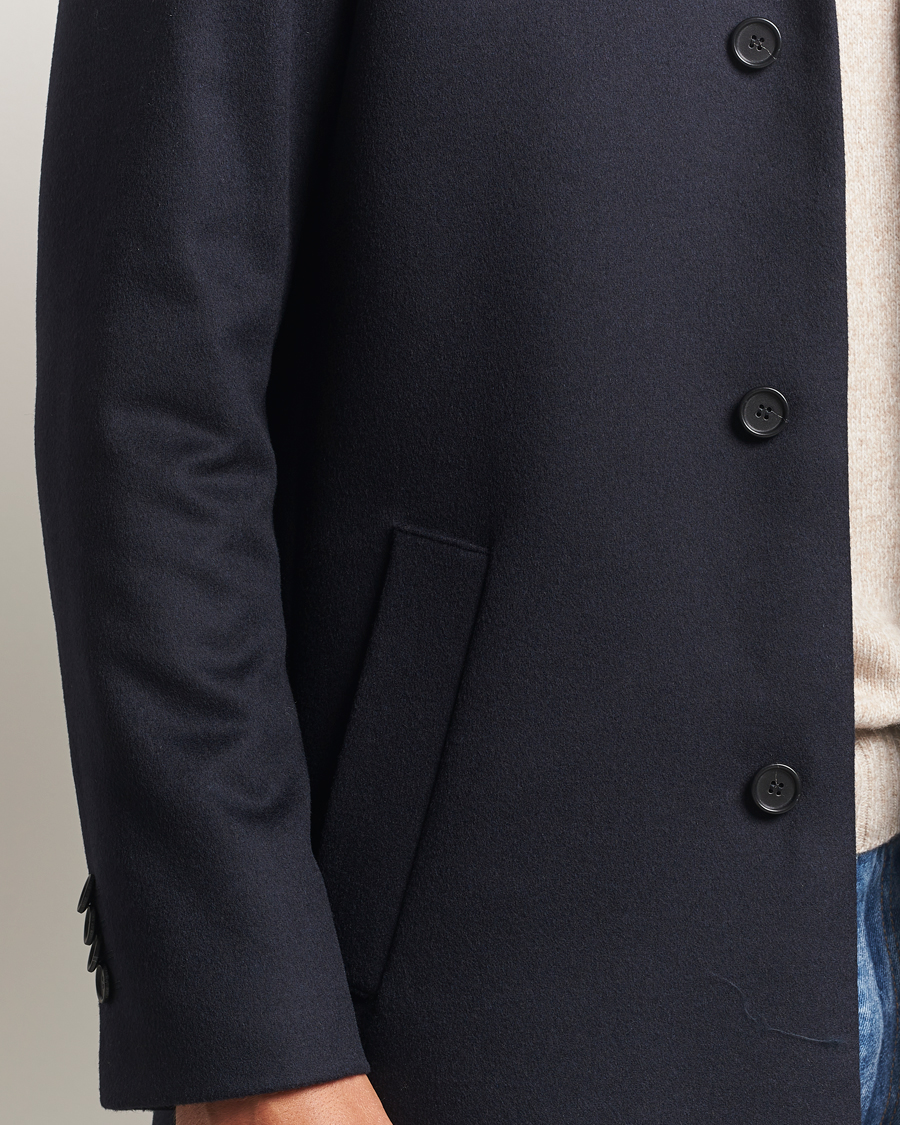Hombres | Abrigos y chaquetas | Tiger of Sweden | Aleric Wool/Cashmere Stand Up Coat Light Ink