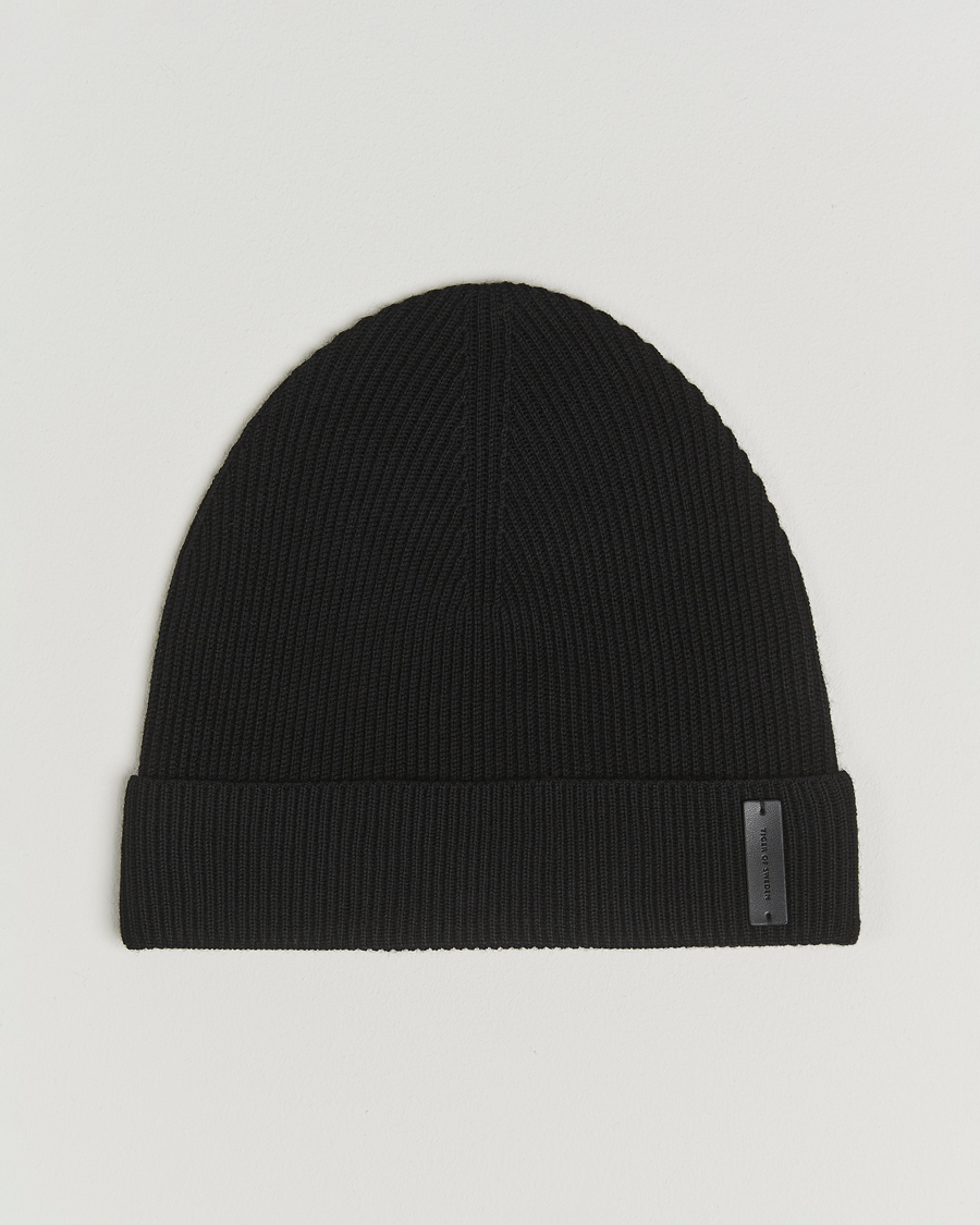 Hombres | Gorros | Tiger of Sweden | Caldu Wool Beanie Black
