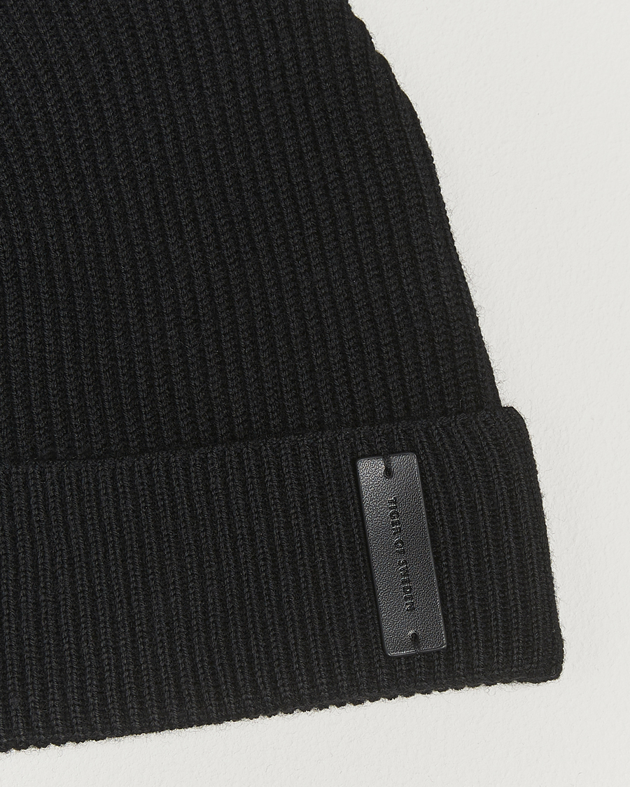Hombres | Gorros | Tiger of Sweden | Caldu Wool Beanie Black
