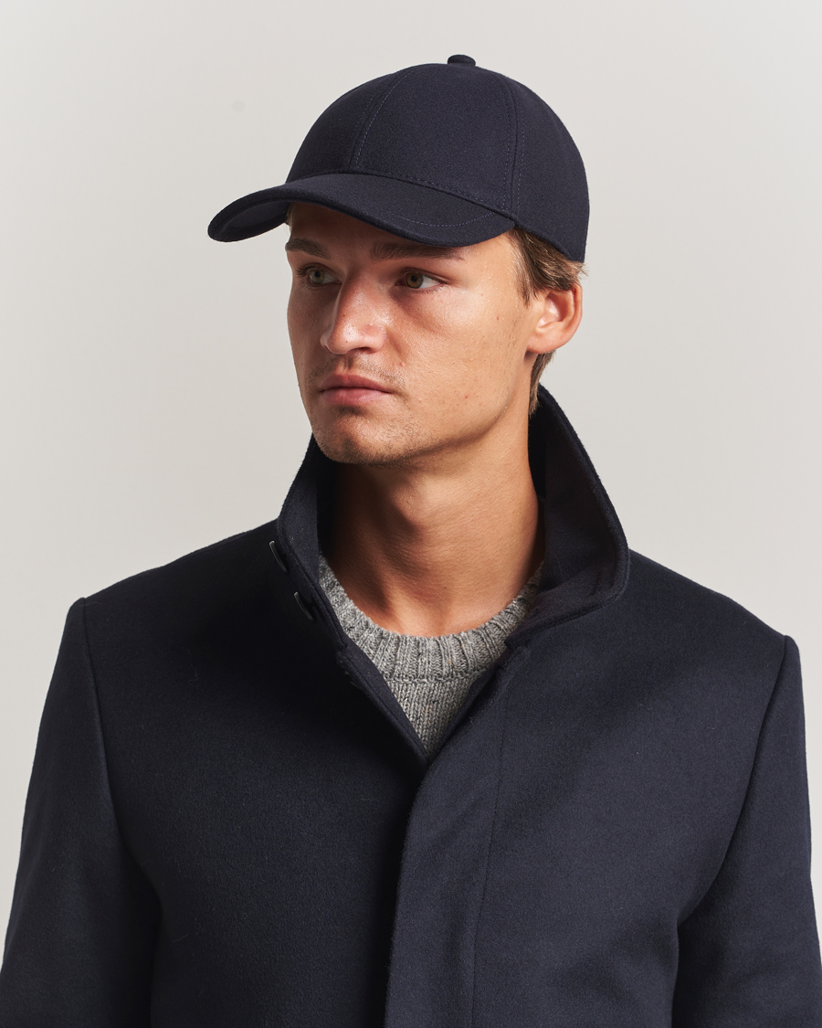 Hombres | Tiger of Sweden Hent Wool/Cashmere Cap Light Ink | Tiger of Sweden | Hent Wool/Cashmere Cap Light Ink