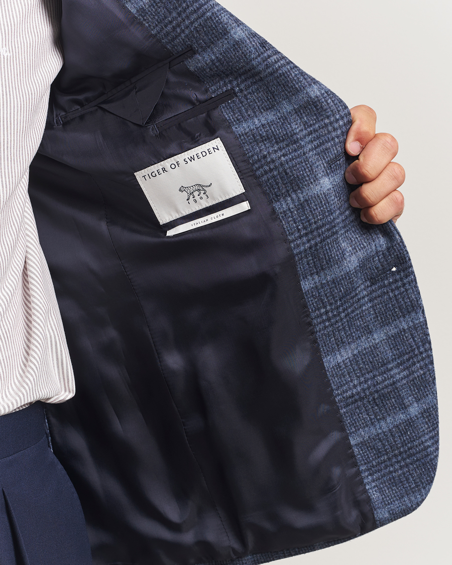 Hombres | Blazers | Tiger of Sweden | Easer Wool Checked Blazer Space View