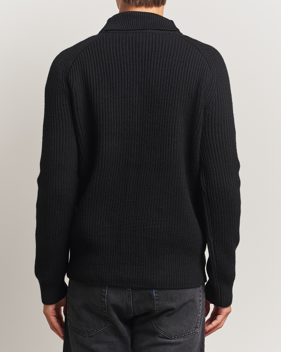 Hombres | Jerséis y prendas de punto | Tiger of Sweden | Lester Heavy Wool Cardigan Black
