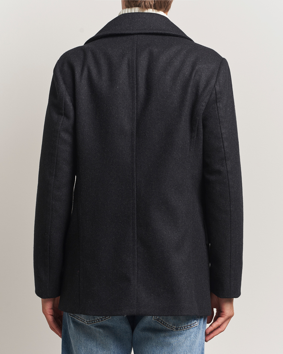 Hombres | Abrigos y chaquetas | Tiger of Sweden | Mahler Wool/Cashmere Peacoat Charcoal