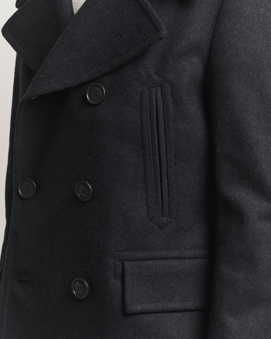 Hombres | Abrigos y chaquetas | Tiger of Sweden | Mahler Wool/Cashmere Peacoat Charcoal