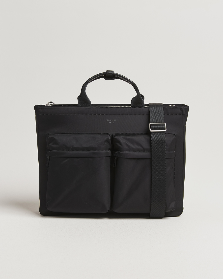 Hombres | Bolsos | Tiger of Sweden | Sonor Nylon Briefcase Black