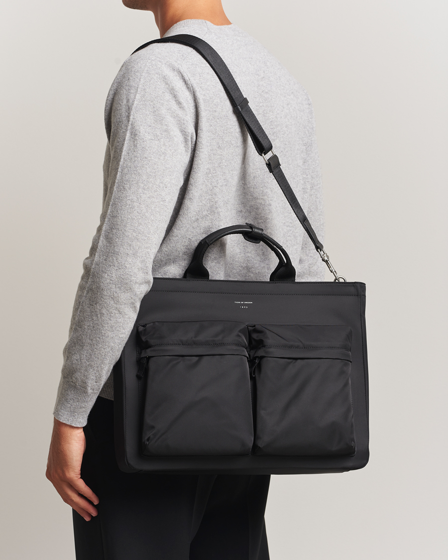 Hombres | Bolsos | Tiger of Sweden | Sonor Nylon Briefcase Black