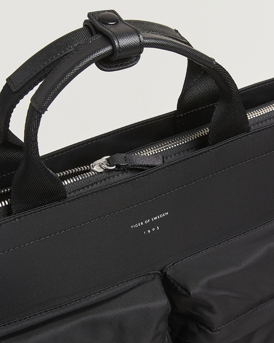 Hombres | Bolsos | Tiger of Sweden | Sonor Nylon Briefcase Black