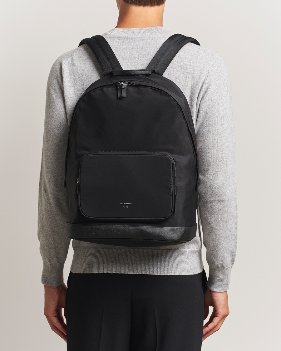 Hombres | Bolsos | Tiger of Sweden | Dorsu Nylon Backpack Black
