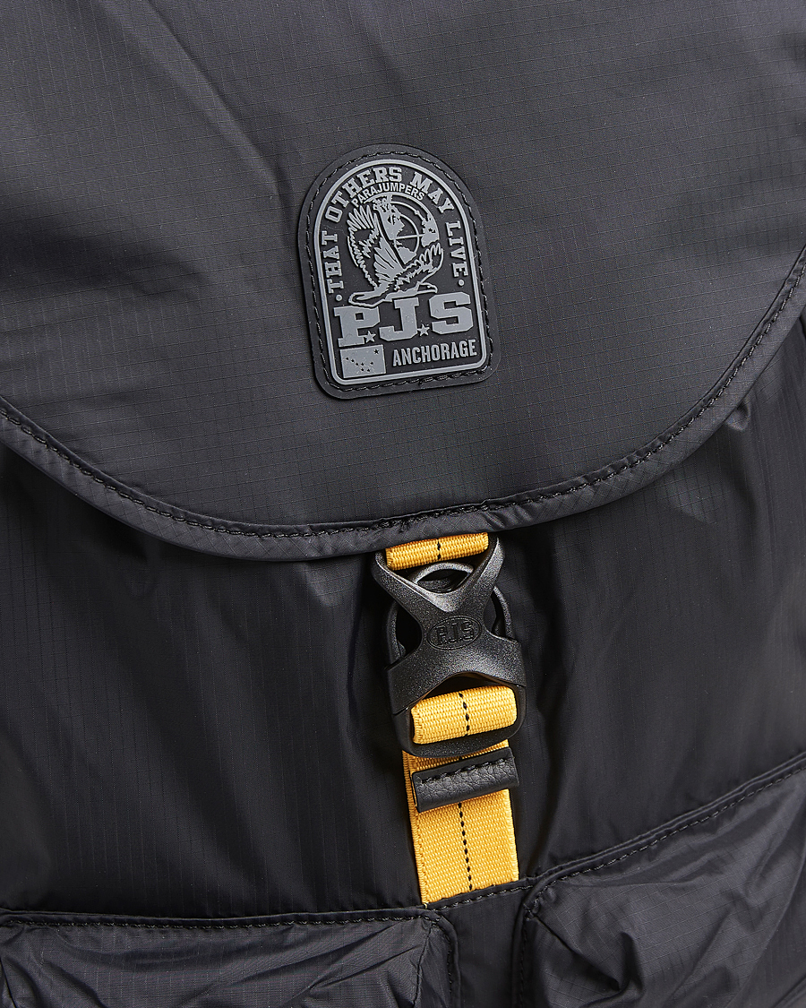 Hombres | Parajumpers Mitchel Nylon Ripstop Backpack Black | Parajumpers | Mitchel Nylon Ripstop Backpack Black