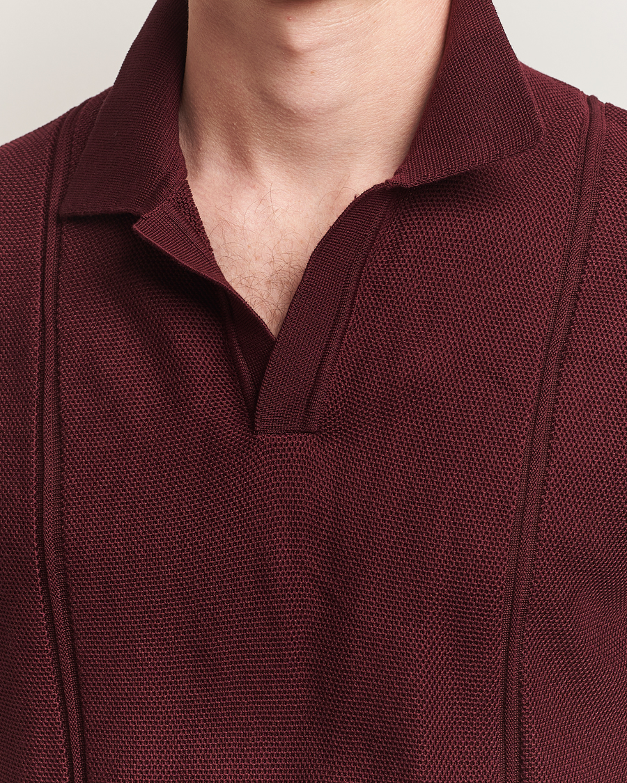 Hombres | Polos | Orlebar Brown | Horton Pique Texture Polo Damson