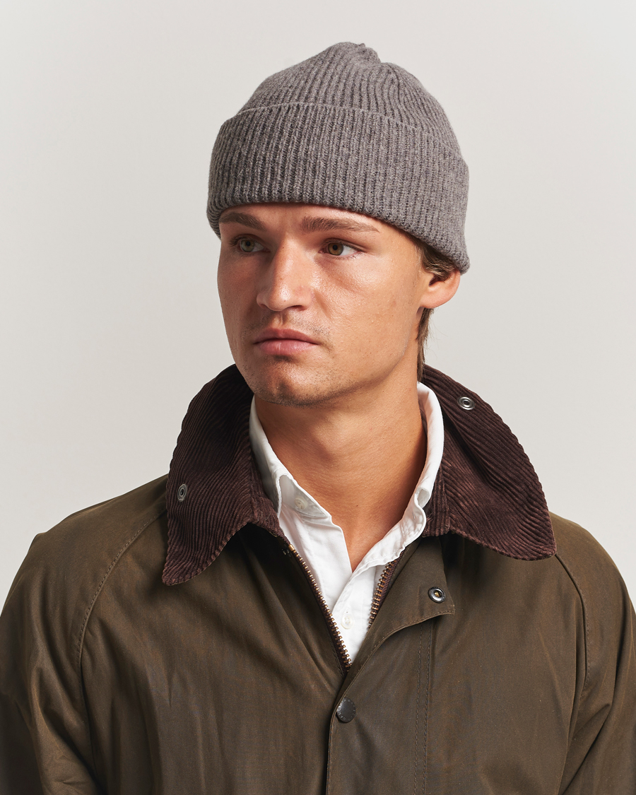 Hombres | Gorros | Robert Mackie | Clyde Lambswool Beanie Light Brown