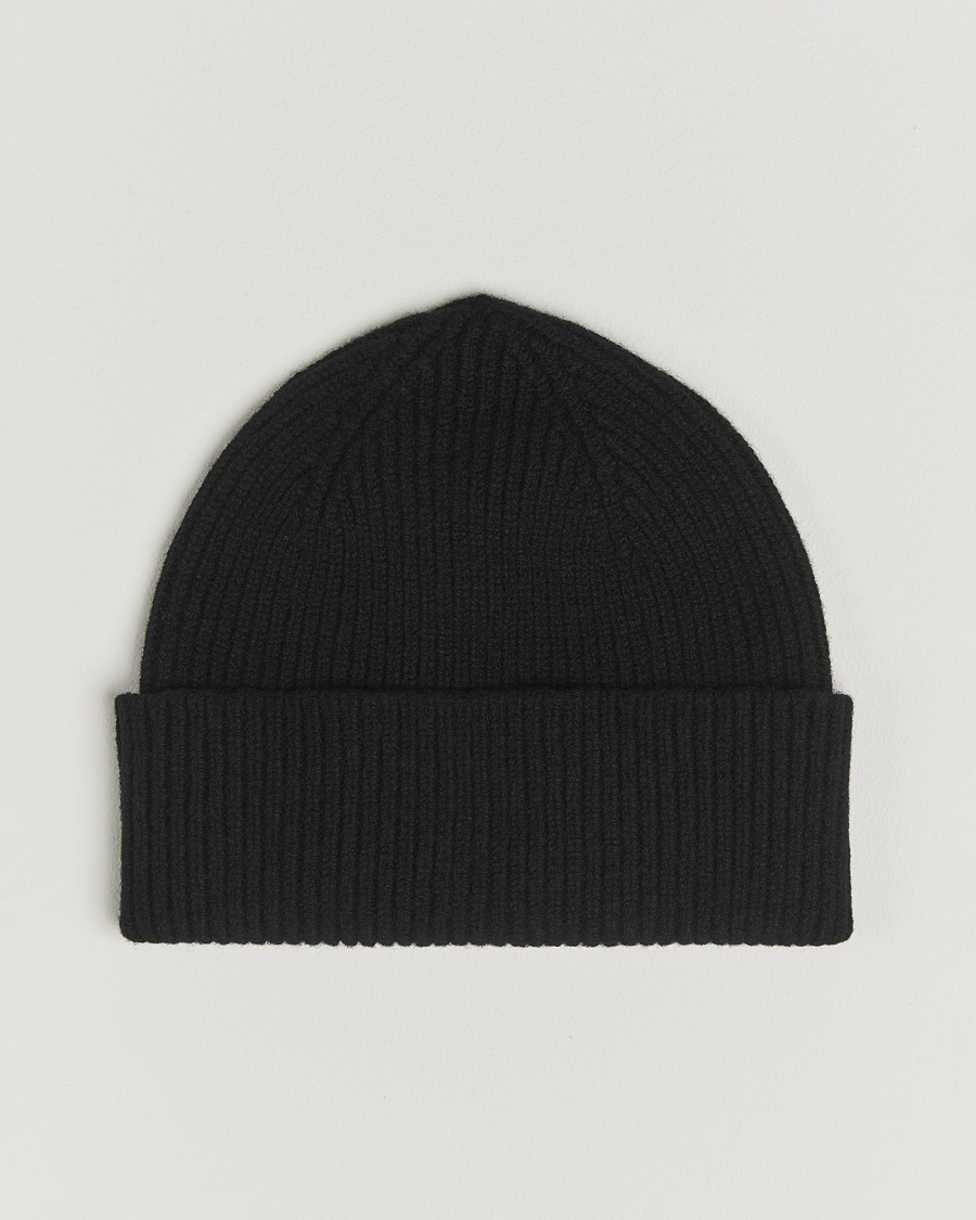 Hombres | Gorros | Robert Mackie | Clyde Lambswool Beanie Black