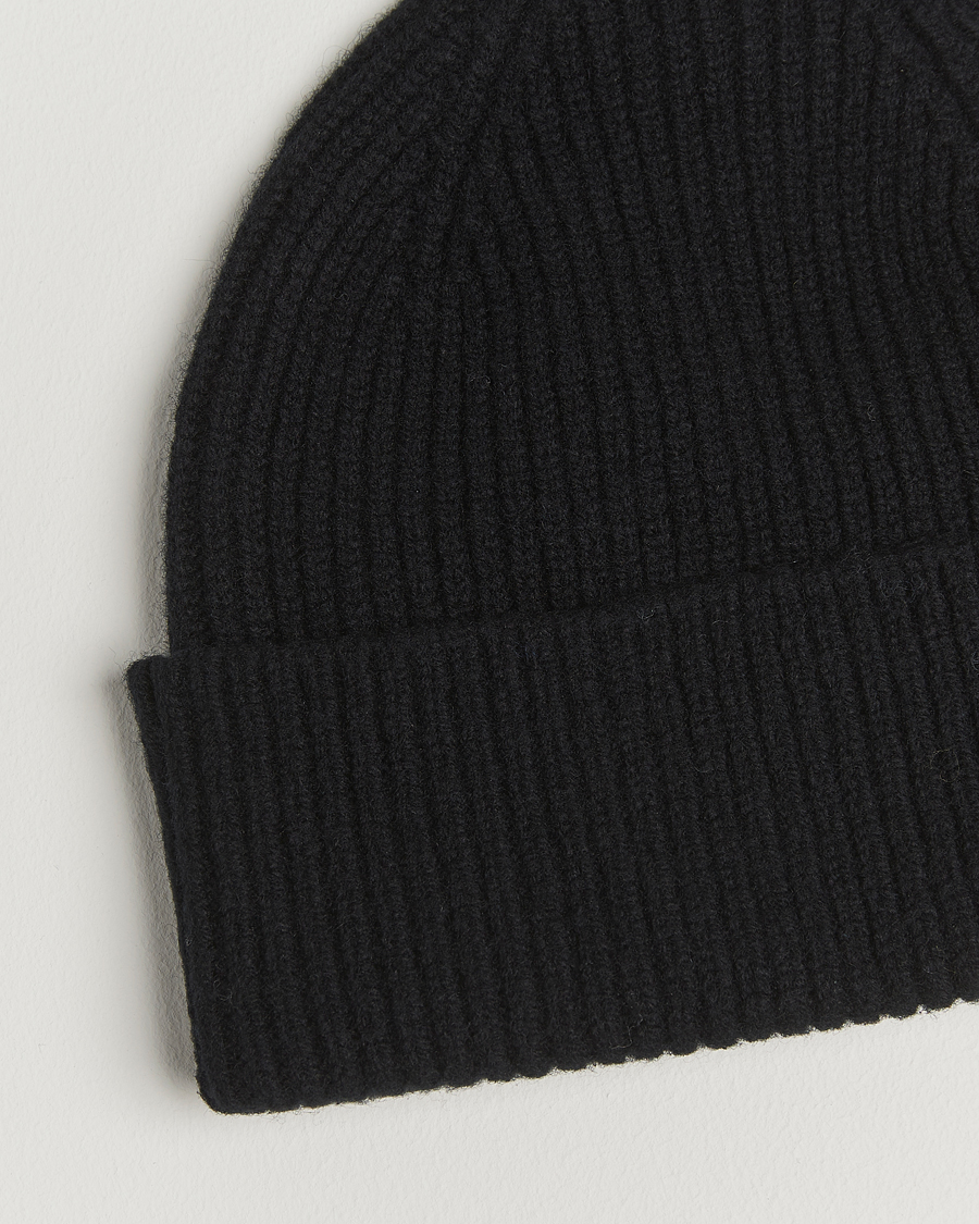 Hombres | Gorros | Robert Mackie | Clyde Lambswool Beanie Black