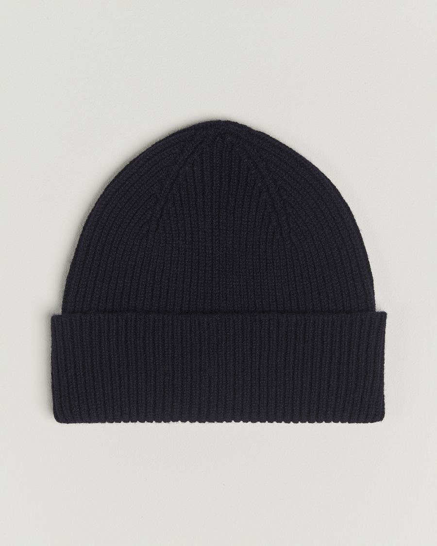 Hombres | Gorros | Robert Mackie | Clyde Lambswool Beanie Navy