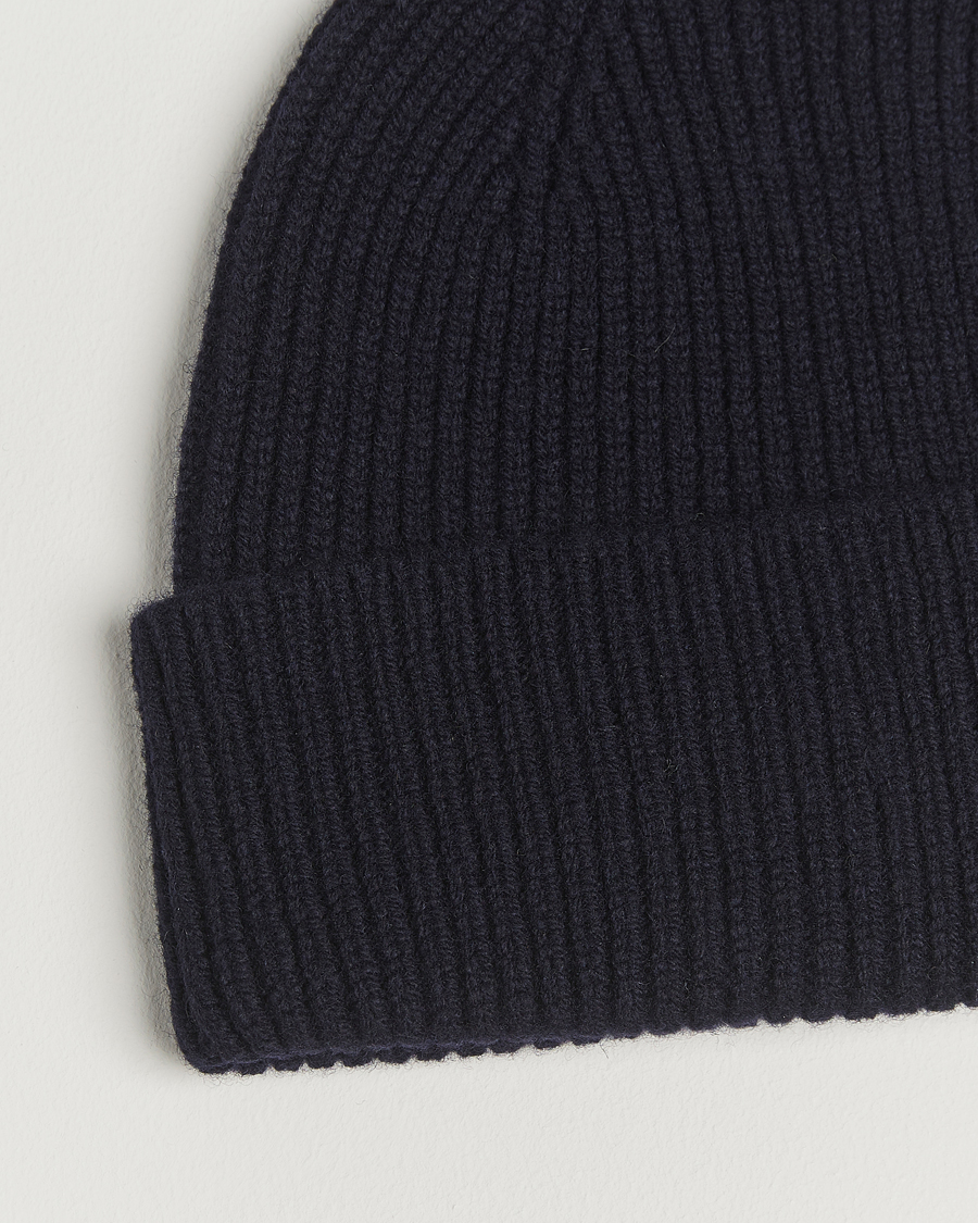 Hombres | Gorros | Robert Mackie | Clyde Lambswool Beanie Navy