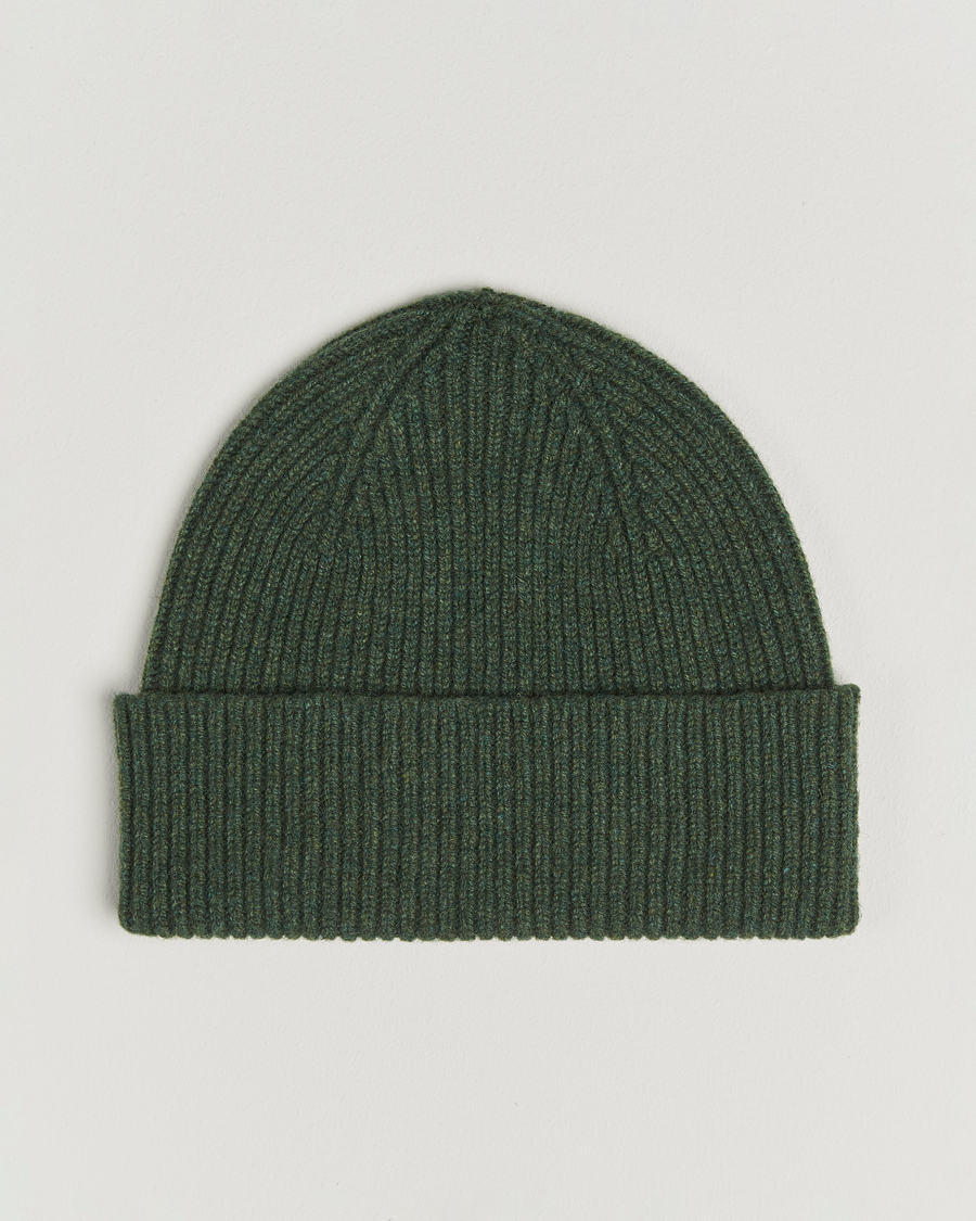 Hombres | Gorros | Robert Mackie | Clyde Lambswool Beanie Green