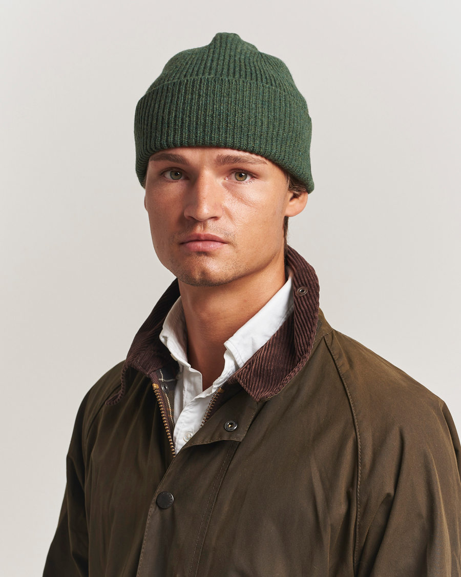 Hombres | Gorros | Robert Mackie | Clyde Lambswool Beanie Green
