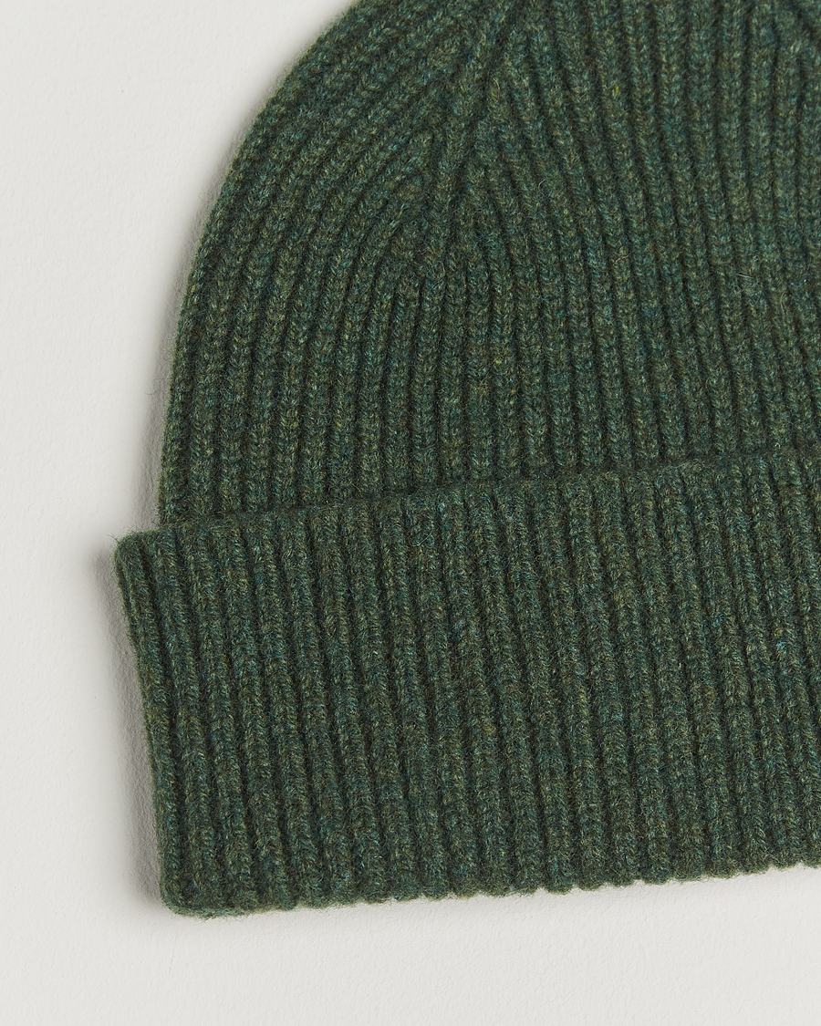 Hombres | Gorros | Robert Mackie | Clyde Lambswool Beanie Green