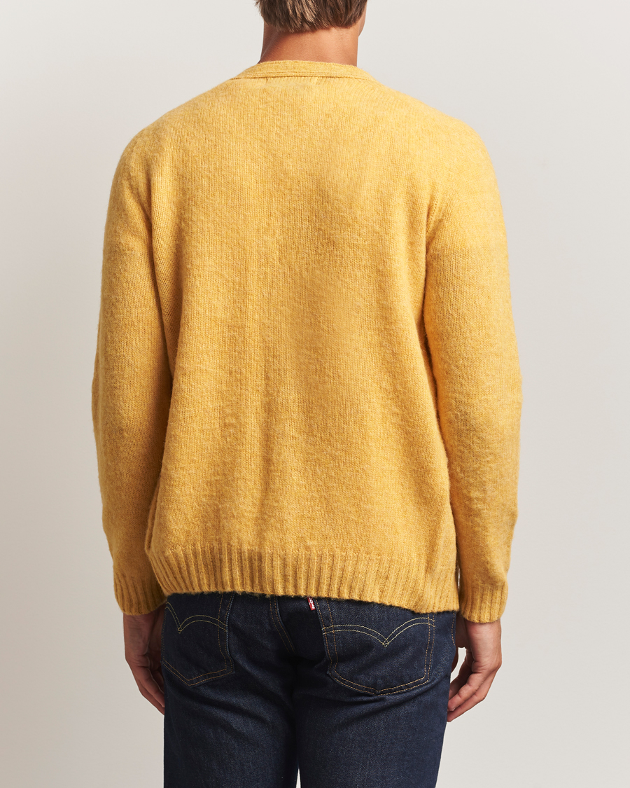 Hombres | Jerséis y prendas de punto | Harley Of Scotland | Brushed Supersoft Lambswool Cardigan Nectar