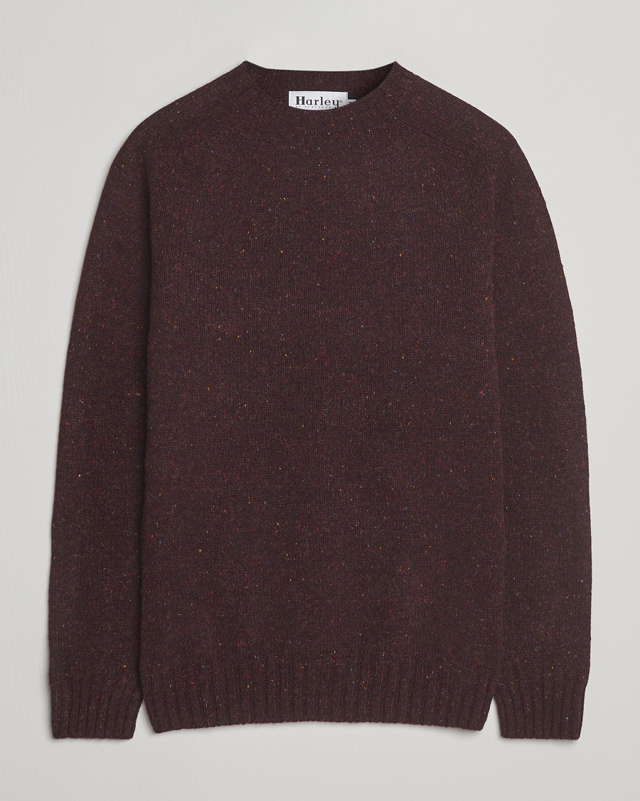 Hombres | Jerséis y prendas de punto | Harley Of Scotland | Donegal Wool Crewneck Lewis
